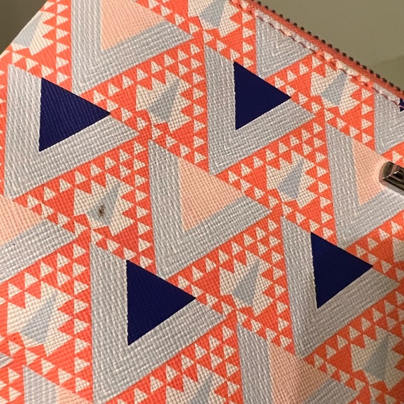 ⭐️ BOGO ⭐️ Stella & Dot Orange/Blue Mosaic Clutch - Picture 5 of 5